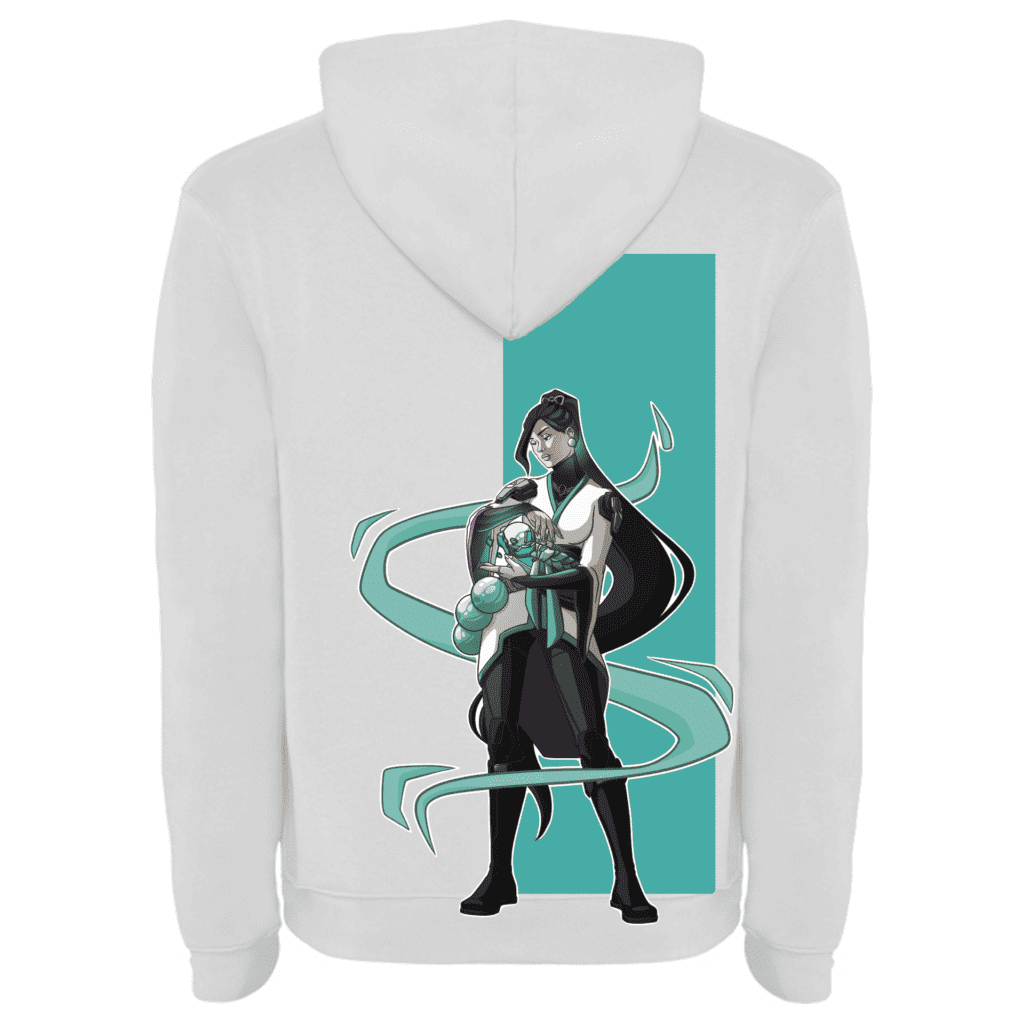 Sage hoodie back