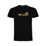 Not Aleks Gold črna majica