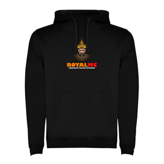 RoyalMC Full Experience črn pulover