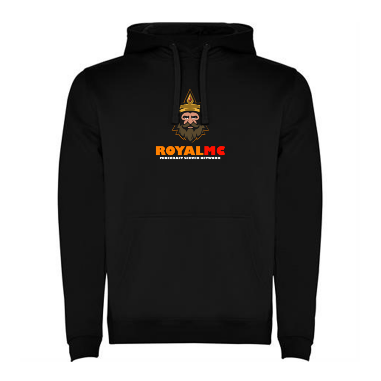 RoyalMC Full Experience črn pulover