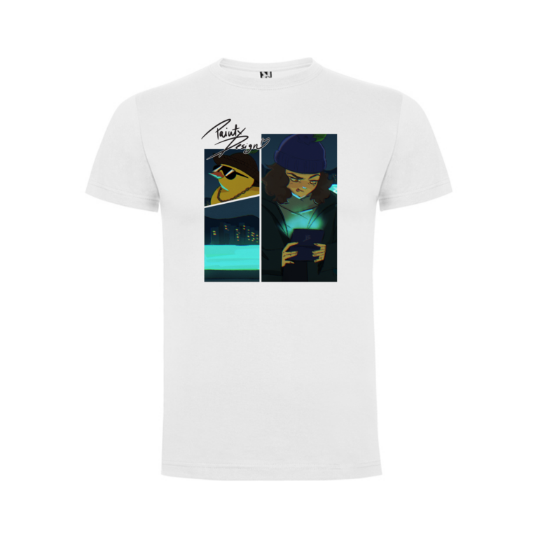 Paintxdesign Duck bela majica